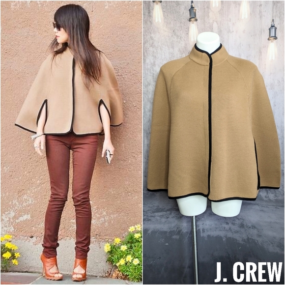 J. Crew Jackets & Blazers - J. Crew Streetscape Cape in 100% merino wool, size Medium